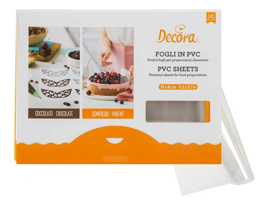 Hojas Decorativas Transparentes para Alimentos - Pack 10 Unidades - Ideales para Presentaciones Culinarias y Artesanales - Duraderas y Versátiles
