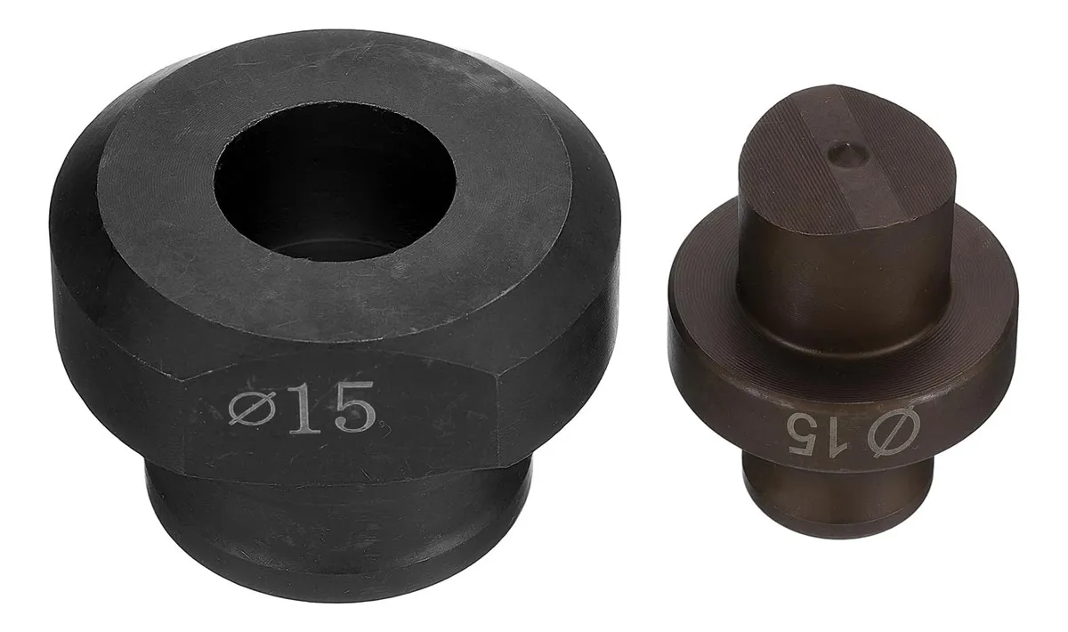 Troqueladora Hidráulica Profesional para Perforar Agujeros Precisos de 15mm en Metales y Materiales Duros - Herramienta Potente y Eficiente para Instalaciones Eléctricas y Fontanería