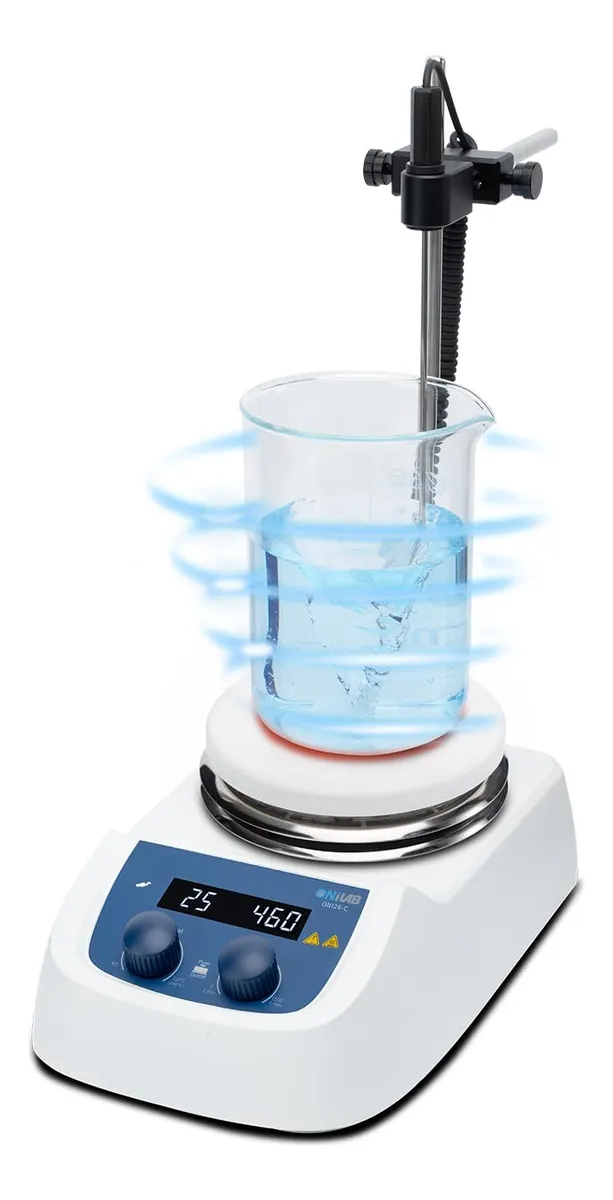 Agitador Magnético Digital con Placa Calefactora Cerámica - Precisión y Control para Laboratorio - Calentamiento Uniforme - [Capacidad/Tamaño no especificado]