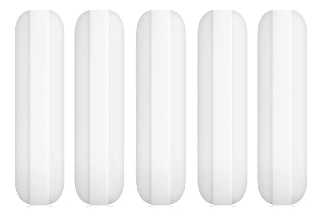 5 Barras Mezcladoras Magnéticas de PTFE Blancas para Laboratorio y Procesos Industriales - Agitación Eficiente y Segura