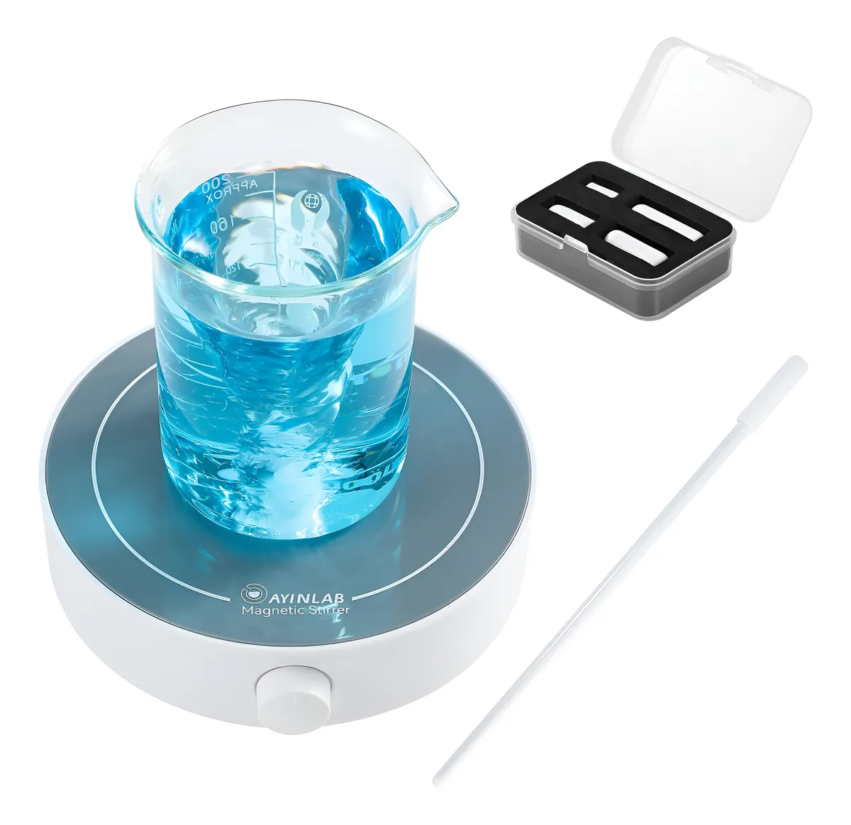 Agitador Magnético de Placa Rápida con Control Preciso para Laboratorio y Enseñanza - Equipamiento Científico de Precisión