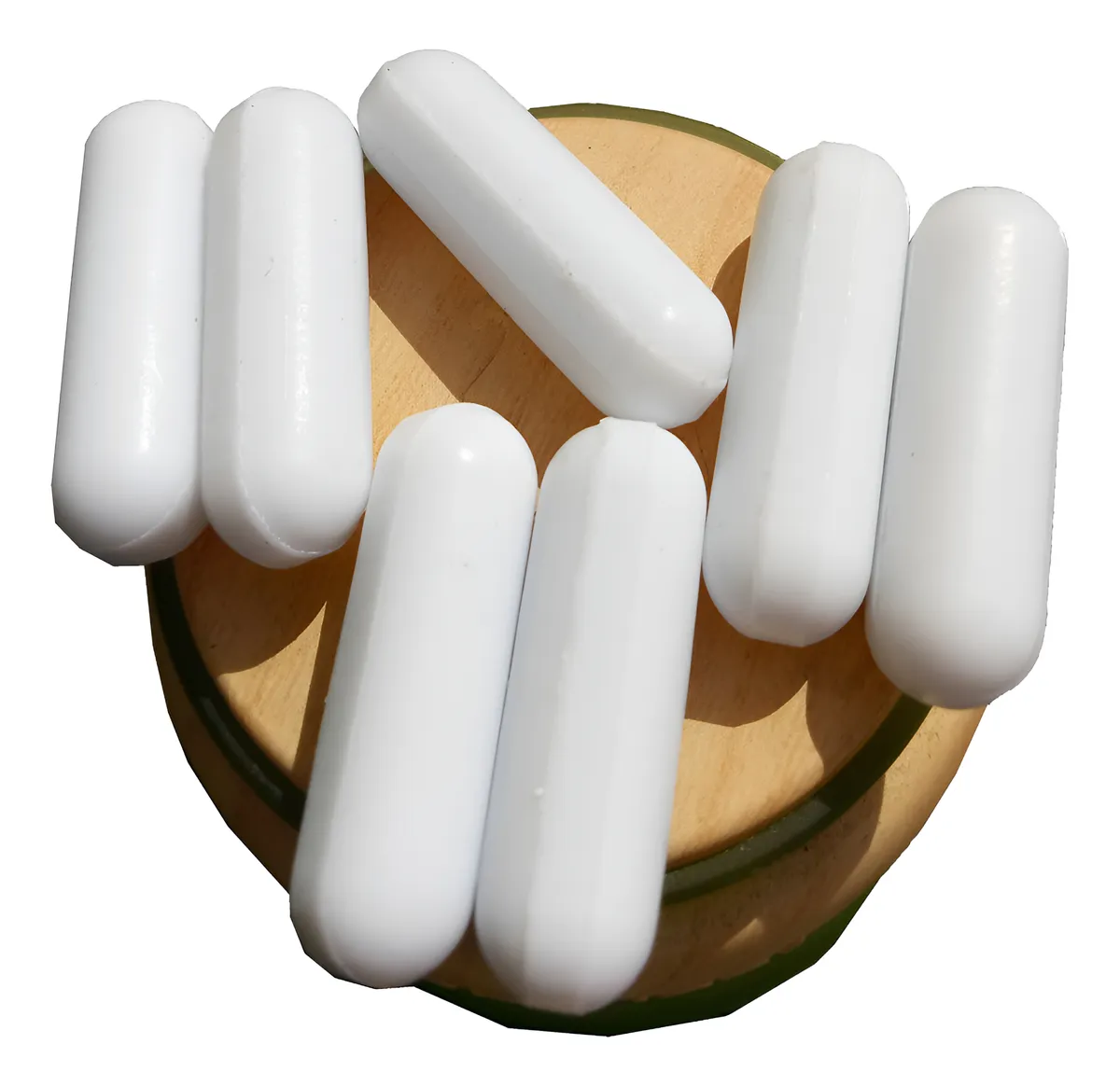 Agitador Magnético PTFE para Mezcladoras de Cilindro | Pieza Esencial para Laboratorio y Procesos Industriales | Paquete de 10 Unidades