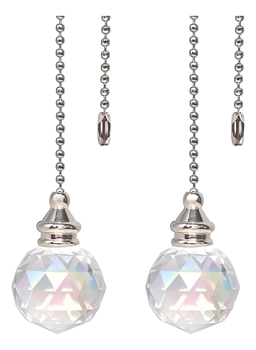 Cadena de Tracción para Ventilador de Techo - 2 Piezas, Extensor Universal para Iluminación y Velocidad, Fácil Instalación, Accesorio Decorativo y Funcional