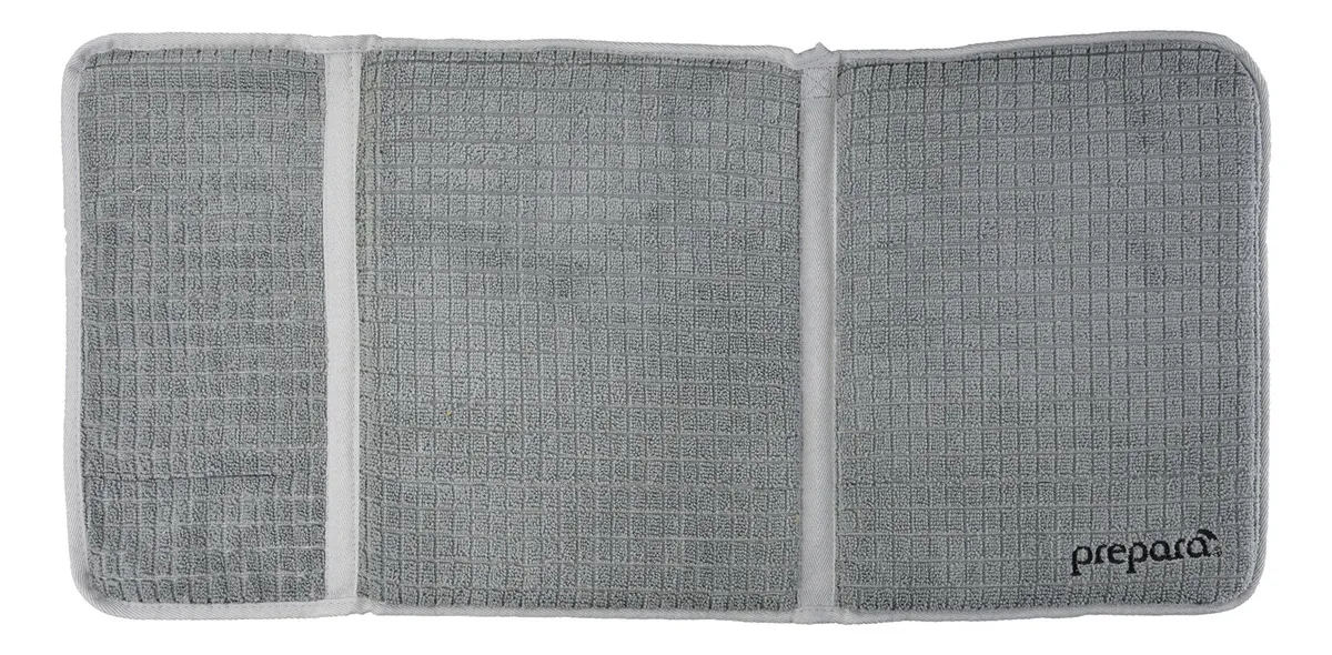 Alfombrilla de Secado Higiénica de Microfibra Gris para Platos y Vajilla | Absorción Rápida y Secado Eficiente en Cocina