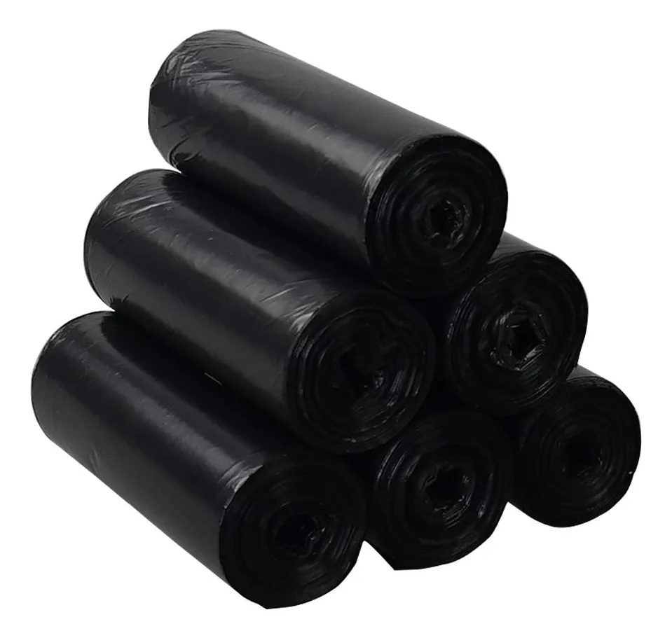 Bolsa de Basura Pequeña Negra A Prueba de Fugas - Pack 150 Unidades | Ideal Hogar y Oficina | Duraderas y Resistentes | Sin Derrames