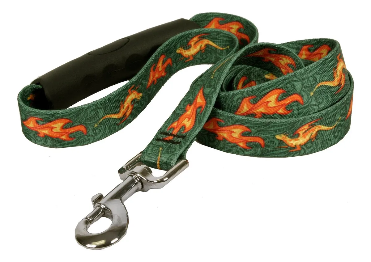 Correa para Perro Diseño Dragón con Agarre Cómodo para Paseos Seguros y Estilo Único. Resistente y Duradera. Color Variado.