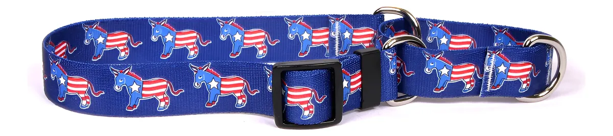Collar Martingale para Perro Dem Donkeys Amarillo Talla XS - Ajustable y Seguro para el Entrenamiento y Paseo de tu Mascota