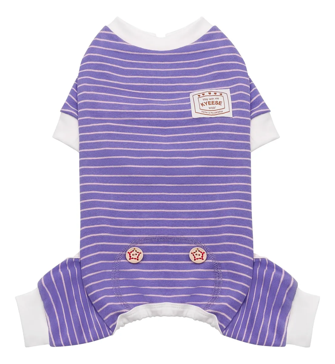 Pijamas Elásticos y Suaves para Perros Medianos en Color Morado - Comodidad y Calidez Máxima para tu Mascota