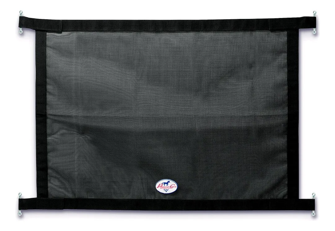 Pantalla para Ventana de Remolque Equino Negra | Protección y Ventilación Segura para Caballos | Resistente y Duradera | Accesorio Esencial para Remolques de Caballos