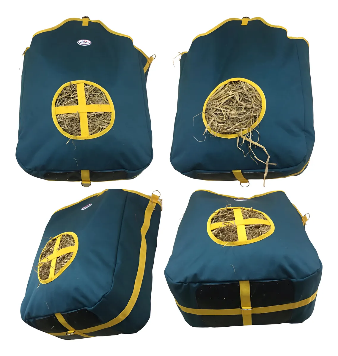 Bolsa de Nailon Resistente para Caballos, Cabras y Ovejas - Verde Cazador Duradero y Funcional para Animales de Granja