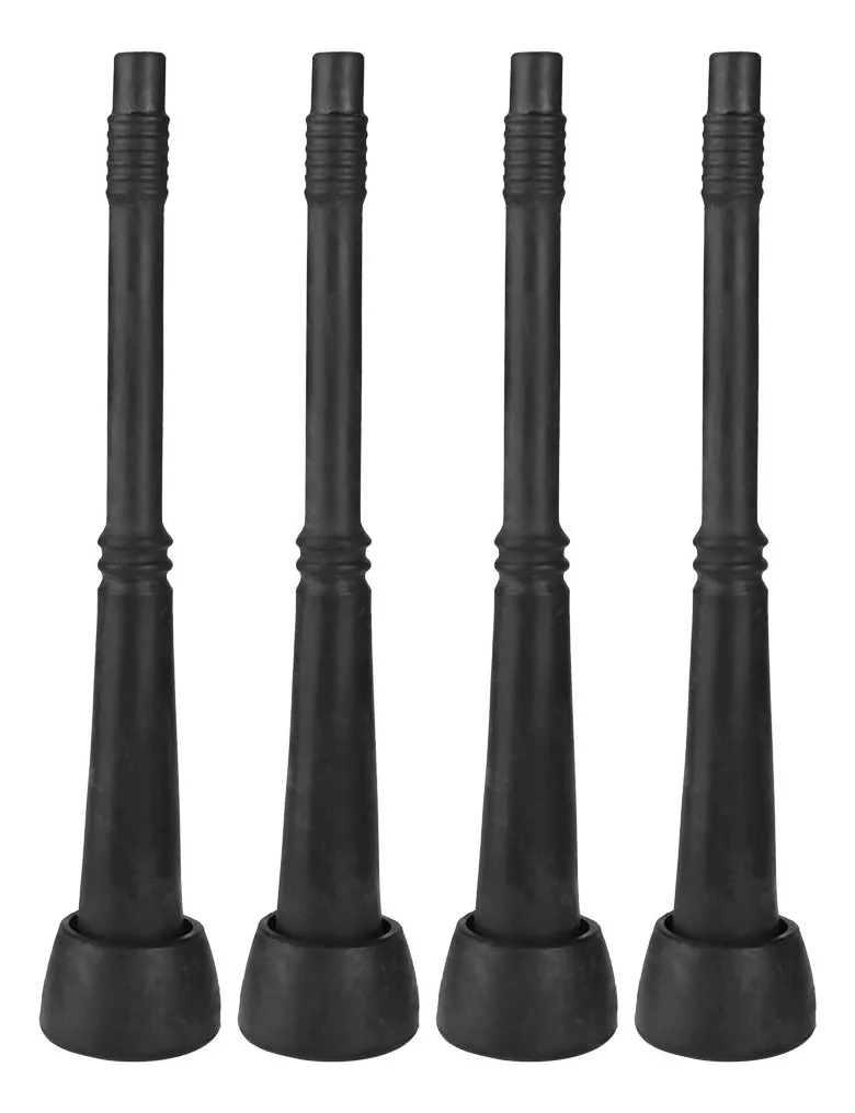 4 Piezas Revestimientos de Goma Negra para Ordeñadoras - Repuestos Duraderos y Eficientes para Maquinaria Lechera