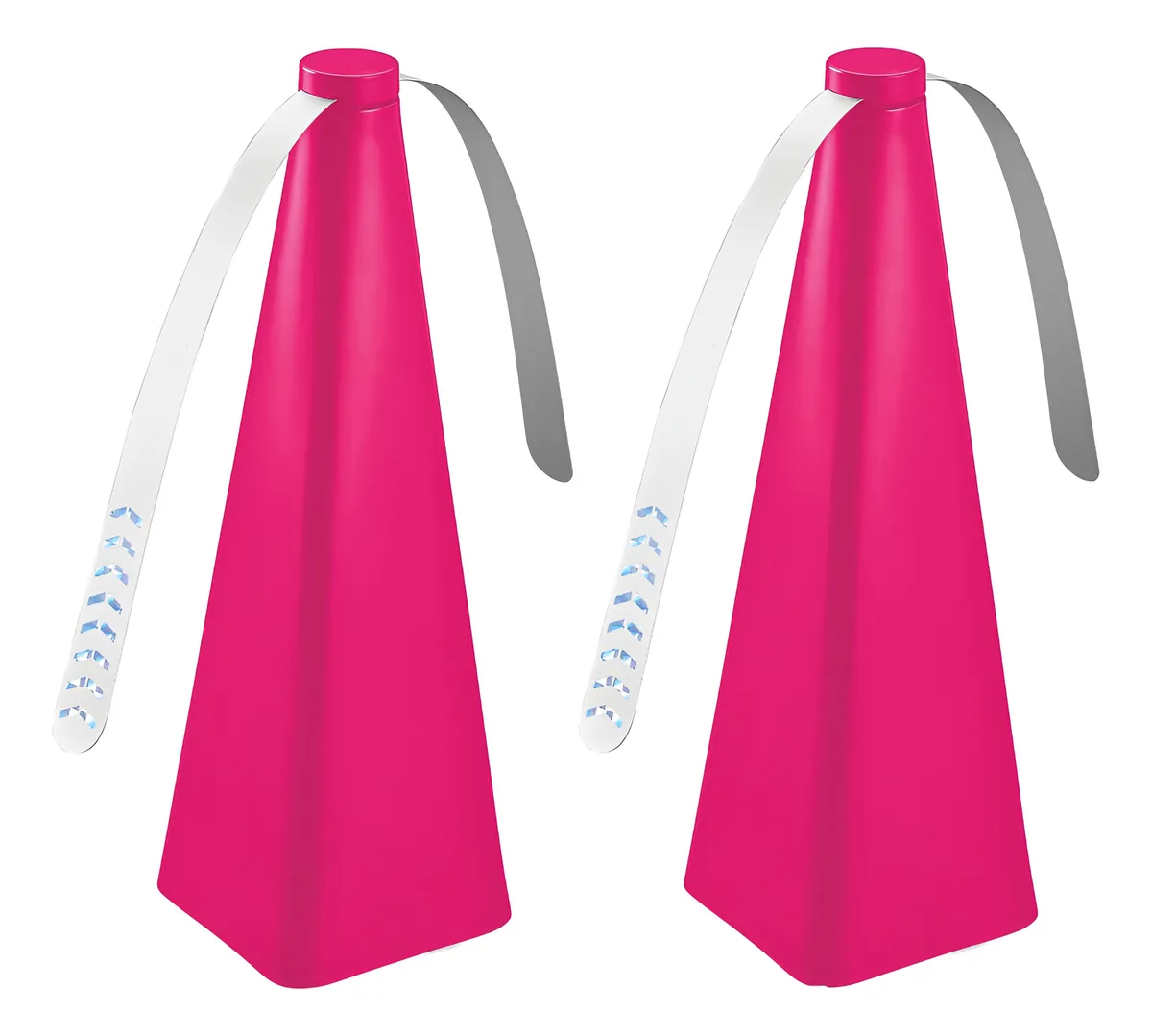 Pack 2 Ventiladores Disuasorios de Insectos Rosa - Protección Eficaz contra Mosquitos y Moscas en Exteriores e Interiores - Diseño Compacto para Mesas y Picnic