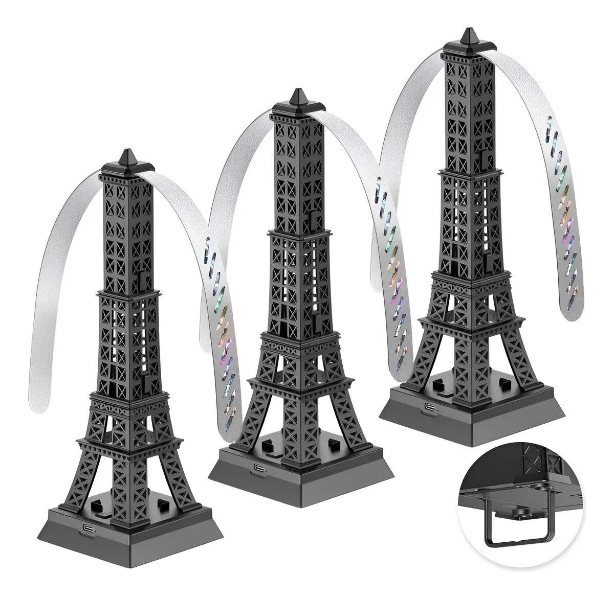 Pack 3 Ventiladores Repelentes de Moscas Plegables para Mesa | Control Efectivo de Insectos | Diseño Compacto y Portátil | Ideal para Cocina, Comedor y Exteriores