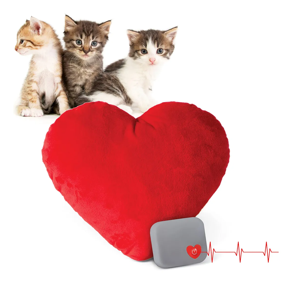 Almohada De Corazón De Peluche Rojo Suave Para Mamá | Regalo Ideal Con Latido | Decoración Acogedora