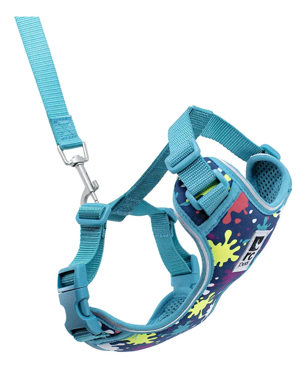 Arnés de Gato para Caminar Grande con Diseño de Salpicaduras - Ajustable y Seguro para Paseos al Aire Libre - Ideal para Gatos de Tamaño Grande