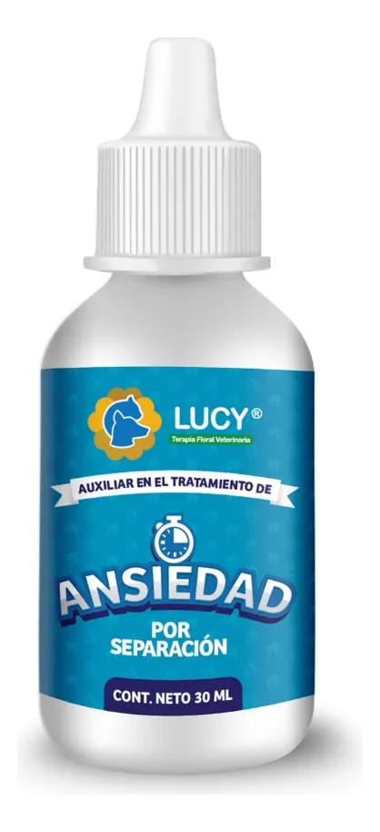 Terapia Floral Ansiedad Por Separación Gotero Lucy - Solución Natural para Calmar y Reducir Estrés - Envase 30ml