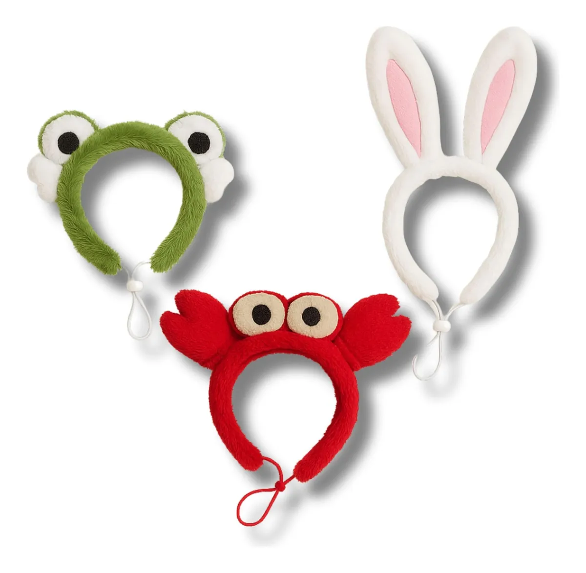 Juego de 3 Diademas Divertidas para Mascotas: Conejo y Rana para Fotos Memorables | Accesorios Originales para Perros y Gatos | Disfraces Temáticos