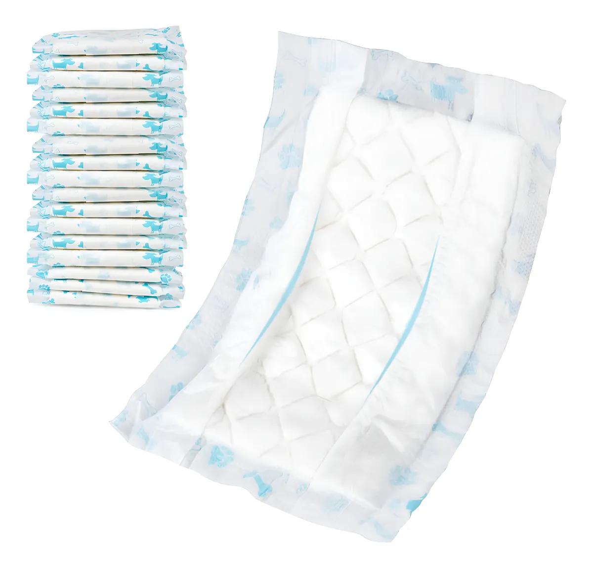 Almohadillas Desechables para Perros Talla M - Higiene y Comodidad para tu Mascota - Paquete de 100 Unidades en Color Blanco