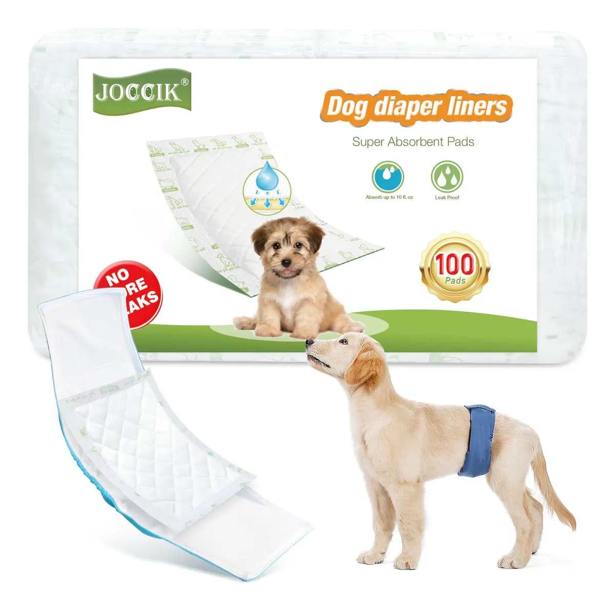 Almohadillas Desechables Para Perros Súper Absorbentes Blanco Talla Única - Higiene y Limpieza Ideal para Mascotas - Control de Olores y Fácil Uso