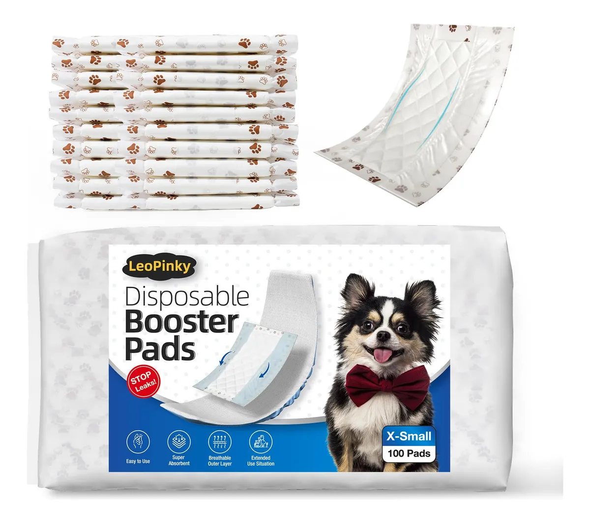 Almohadillas Desechables para Pañales de Perros - Higiene y Limpieza Garantizada - Paquete 100 Unidades - Color Marrón - Talla Universal