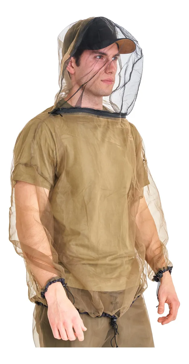 Chaleco Antimosquitos XL para Senderismo y Actividades al Aire Libre | Protección Eficaz contra Insectos | Talla Grande Duradero y Cómodo