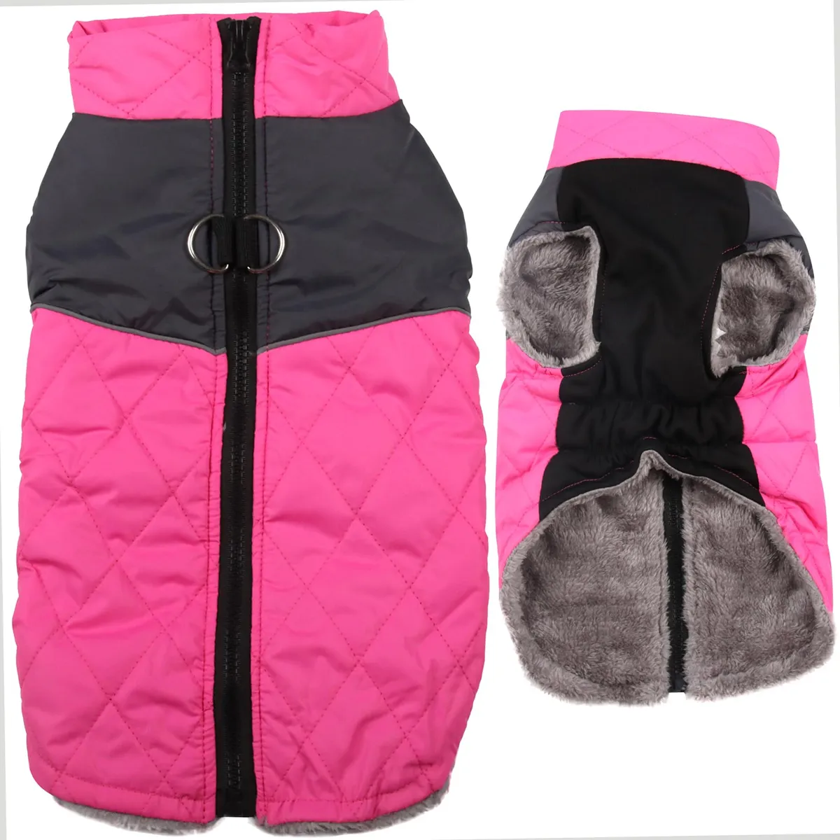Abrigo Cálido De Forro Polar Rosa Para Perros Pequeños - Suave, Impermeable y Transpirable para Invierno y Clima Frío - Máxima Comodidad y Protección - Talla Universal para Razas Pequeñas