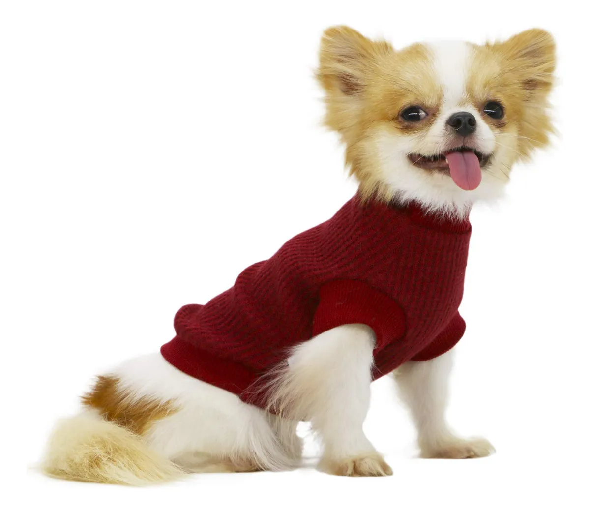 Suéter para Perros Pequeños Gris Talla L - Ropa Cálida para Clima Frío - Suave y Cómodo para Mascotas