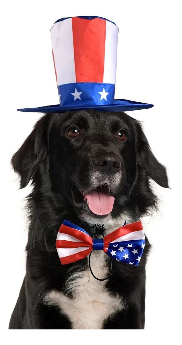 Disfraz para Perro Día de la Independencia EEUU - Estilo Patriótico para Mascotas | Celebra con tu Peludo Vestido de Celebración