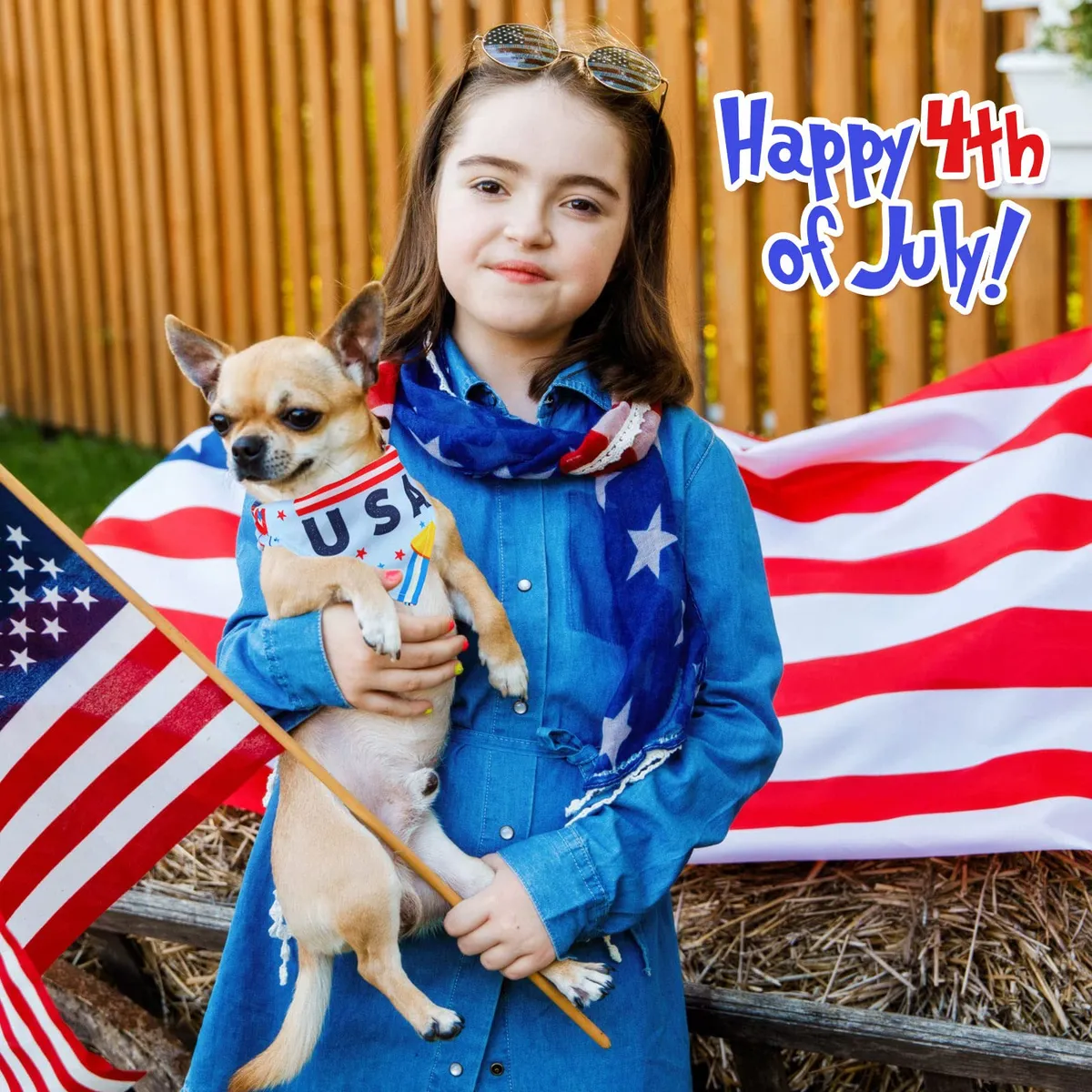 Bandanas Patrióticas para Perros del 4 de Julio - Estilo Bandera Americana para Mascotas - Accesorios Festivos para Celebraciones - Ideal para Raza Pequeña, Mediana y Grande - Rojo, Blanco y Azul - Imagen 7