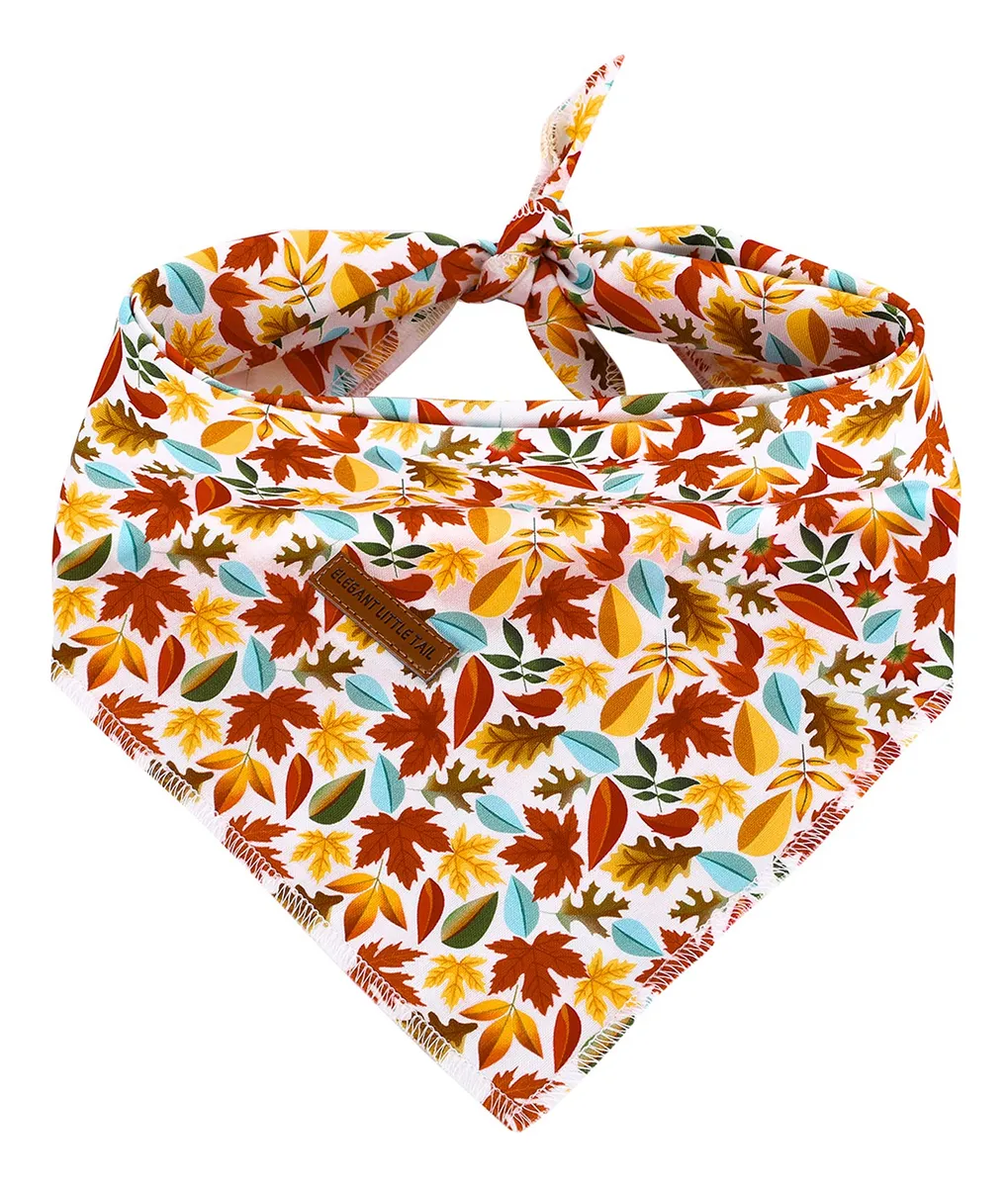 Bandanas para Perros Ajustables y Lavables de Otoño | Pañuelo Suave para Mascotas | Ideal para clima fresco y eventos temáticos | Accesorio de moda para perros