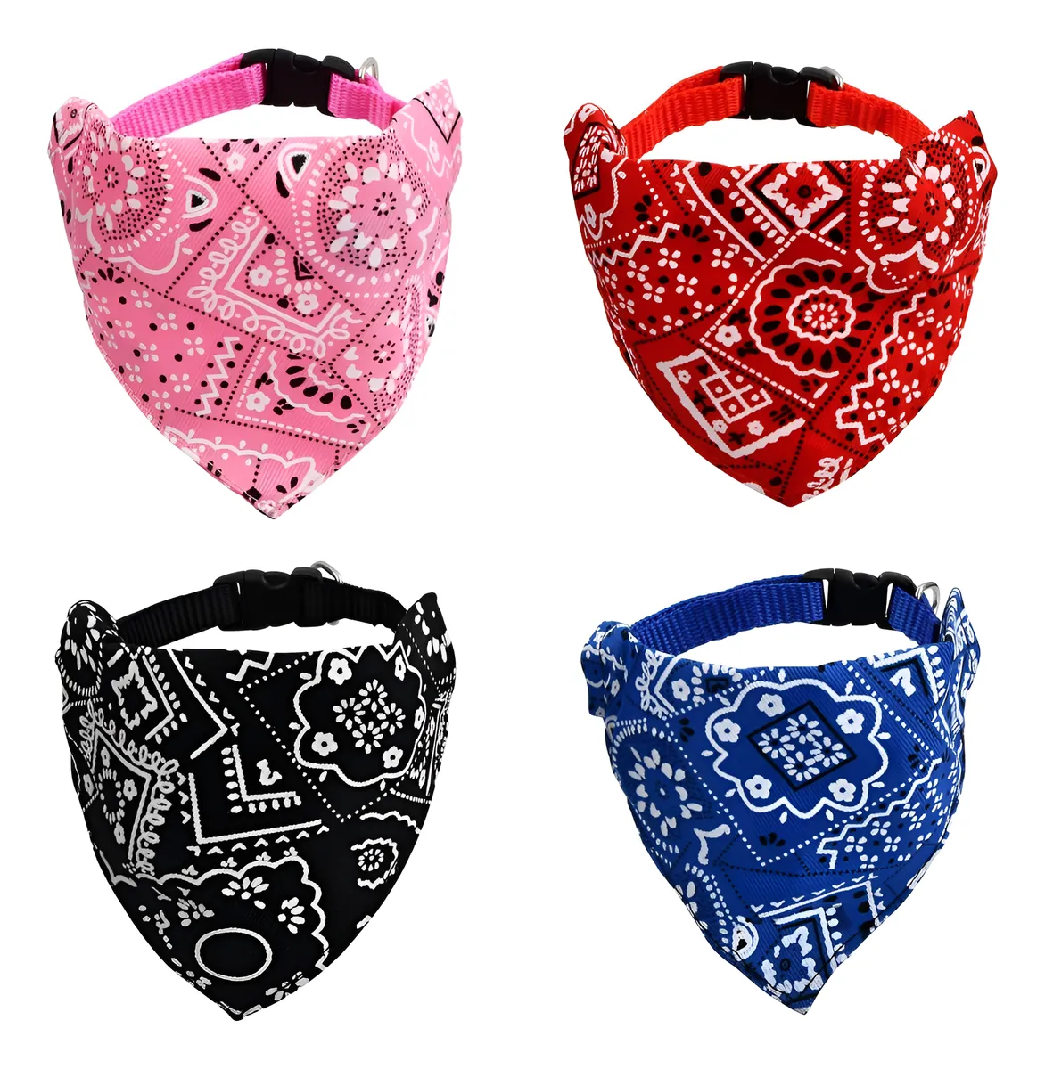 Bandanas para Perros Ajustables Triangulares | Pañuelos para Mascotas Estilo y Comodidad | Varios Tamaños y Diseños para Todos los Perros | Accesorios para Mascotas