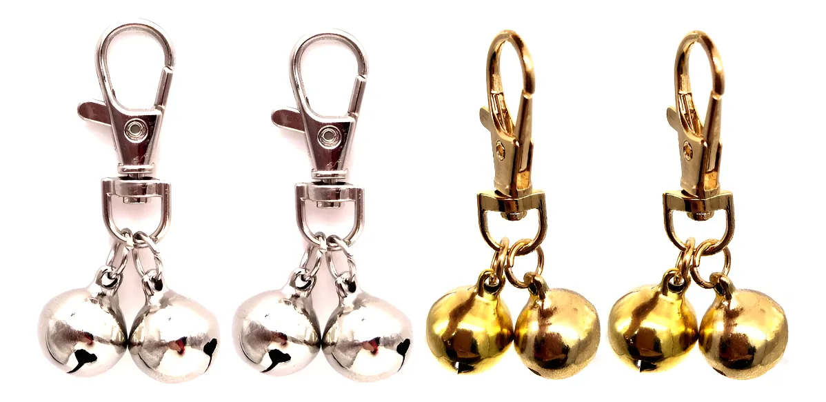 Campanas de Acero Inoxidable para Perros y Gatos Colgantes | Identificación Segura y Estilo | Resistentes y Duraderas para Mascotas