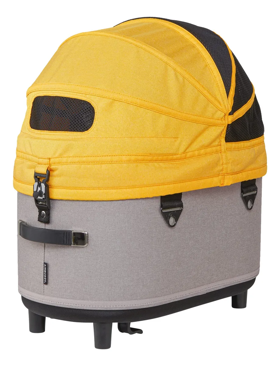 Airbuggy Pet Cúpula 3 Algodón Individual Regular Cheddar - Cochecito Bebé Mascota Paseo Cómodo y Seguro