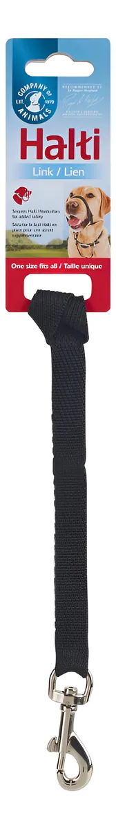 Arnés Halti Coa Link Negro para Perros: Seguridad y Comodidad Ajustable para Paseos Diarios | Ideal para Adiestramiento Canino | Resistente y Duradero | Negro | Talla de Collar Ajustable