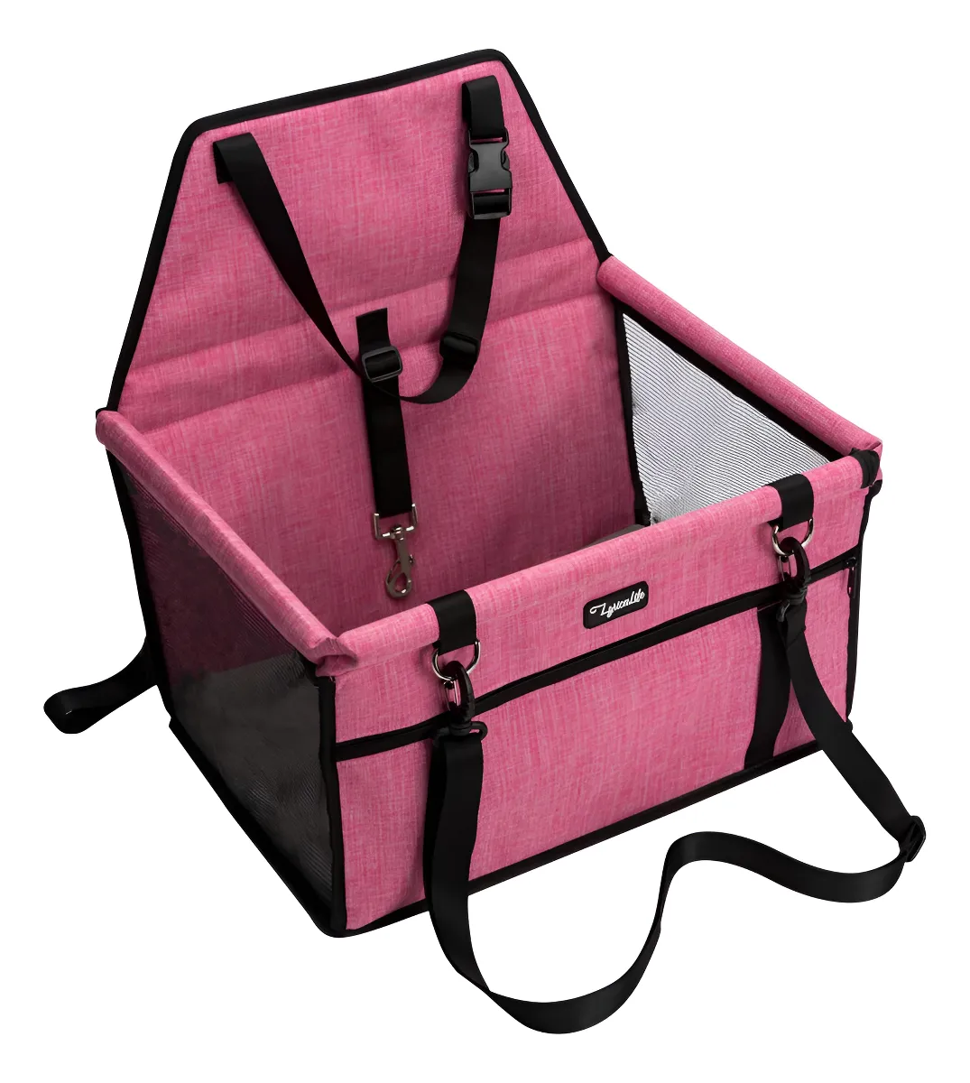 Asiento de Coche para Mascotas Impermeable y Robusto Blanco: Protección segura y cómoda para tu perro o gato en viajes. Fácil de limpiar y duradero, ideal para mantener el interior de tu vehículo impecable.