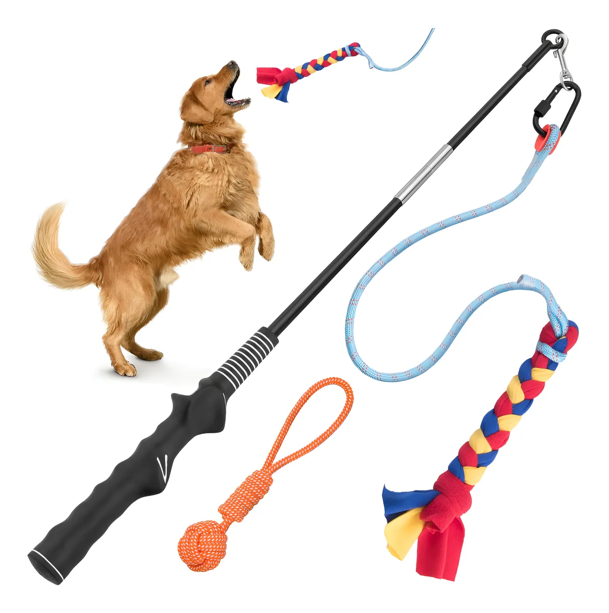 Barra De Coqueteo Resistente Para Perros | Cuerda De Nailon Fuerte Duradera | Juguete Interactivo Para Entrenamiento Y Diversión Segura