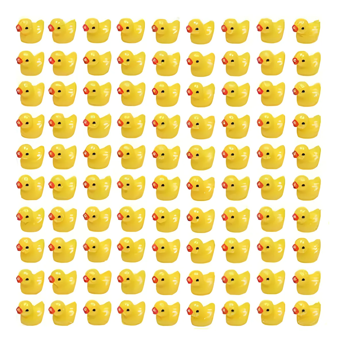 120 Piezas Mini Patos de Resina en Miniatura Amarillos Decorativos | Figuras Adorno Manualidades Manualidades Diy Hogar y Jardín
