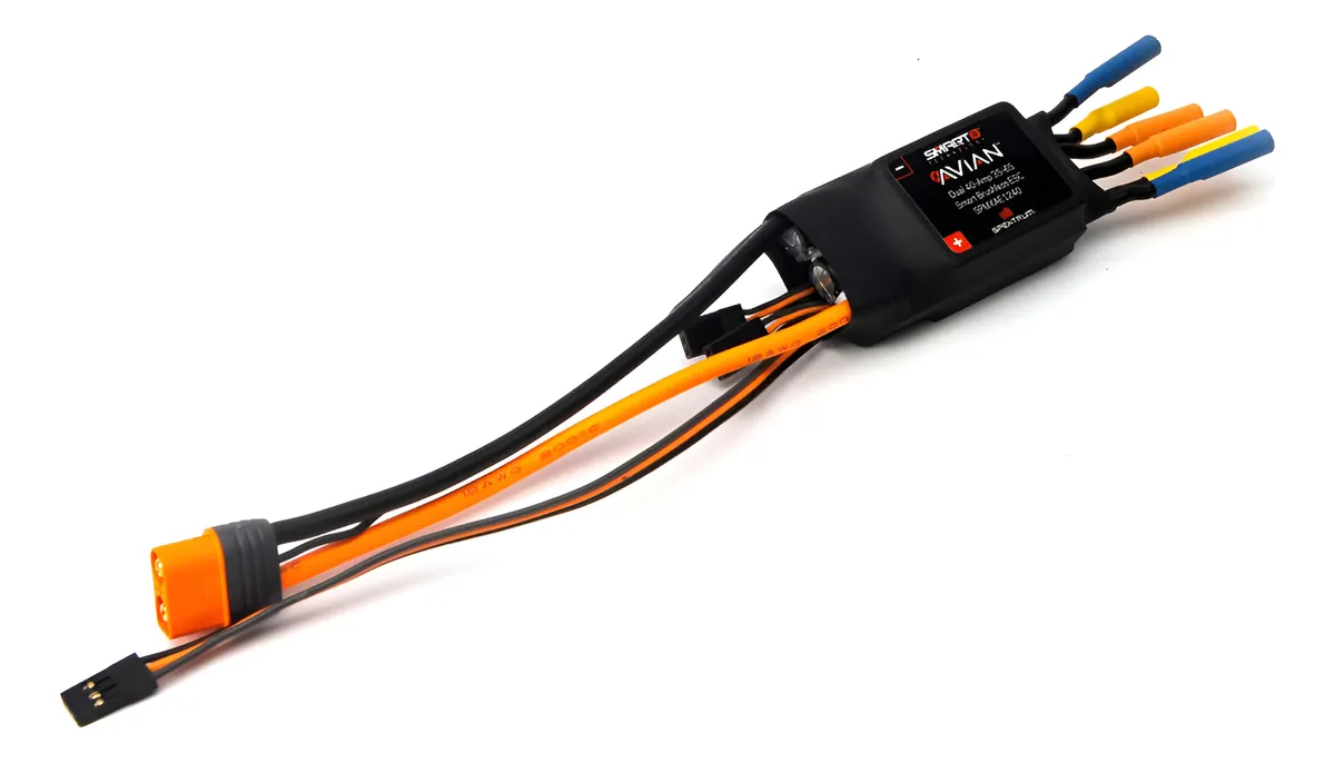 Controlador Electrónico Spektrum Avian Dual 40 Amp ESC para Modelismo RC - Rendimiento Confiable y Potente para Vehículos de Hobby - Tecnología Avanzada - Mehrfarbig