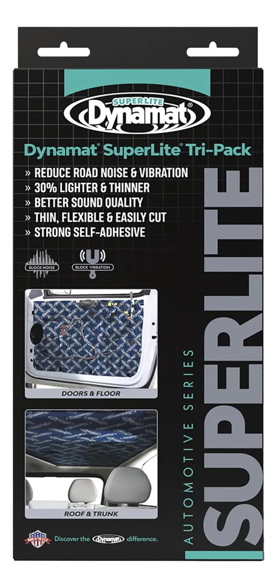 Amortiguador de Sonido Autoadhesivo Superlite Tri-pack Azul - Fácil Instalación, Reduce Ruido Eficazmente, Ideal Hogar y Oficina - Pack 3 Unidades