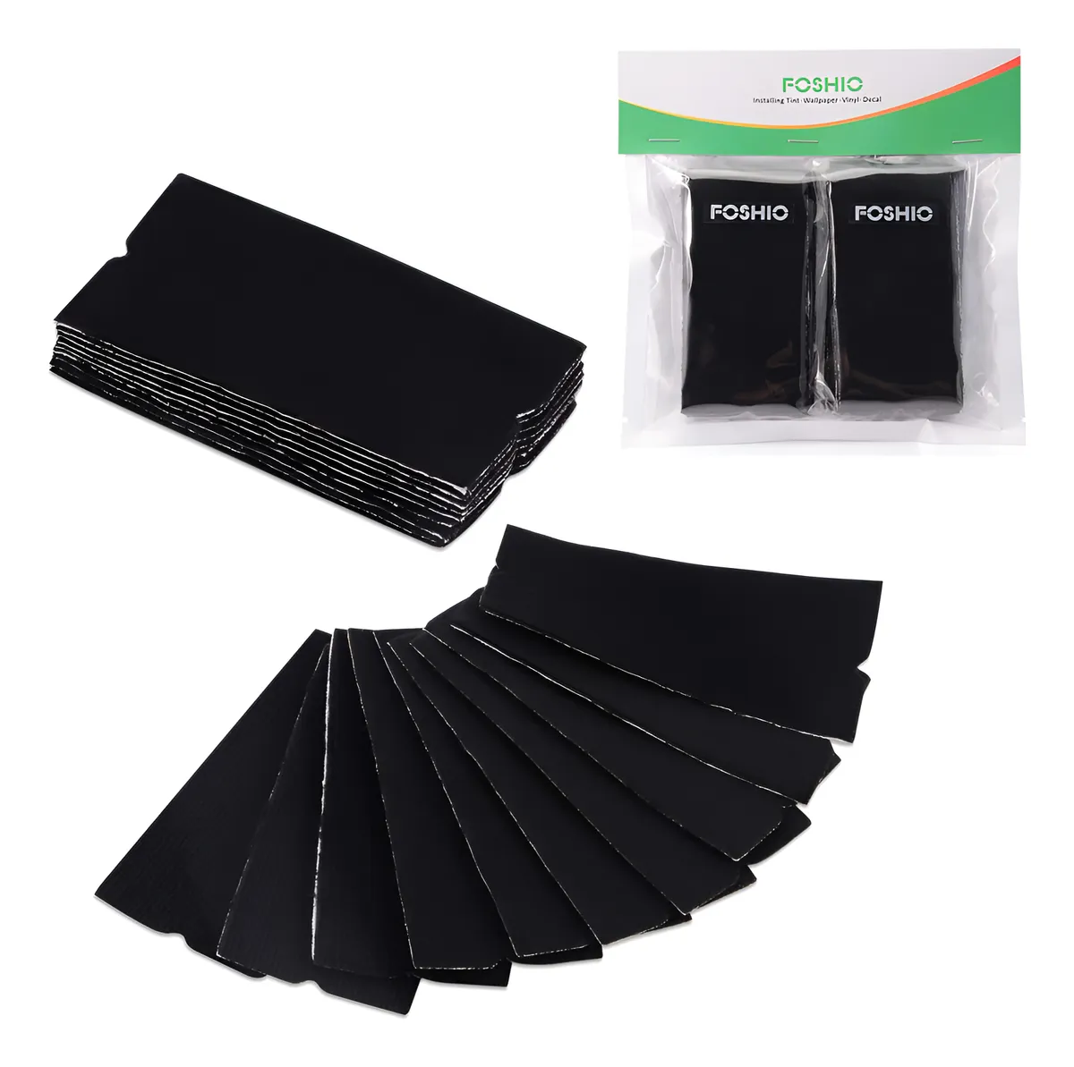 20 Piezas Fieltro Autoadhesivo Negro Premium para Vinilo y Envoltura - Protector Antirrayaduras y Deslizante Silencioso | Fácil Aplicación