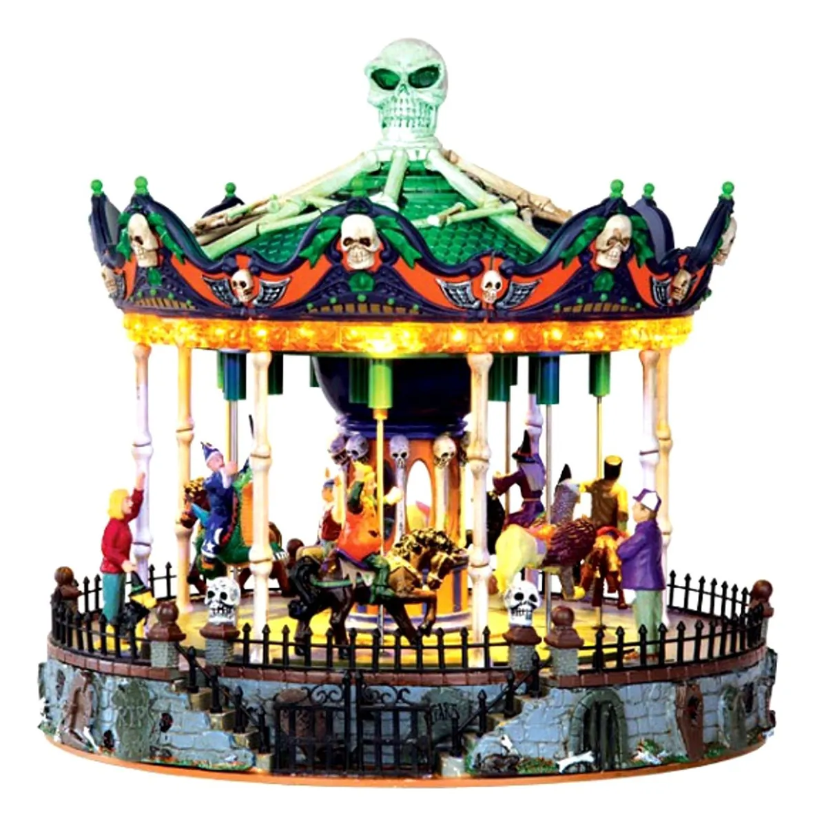 Atracción de Carnaval "Scary-go-round Spooky Town Exclusive" - Juego Mecánico Temático de Halloween para Fiestas y Eventos - Diversión Escalofriante para Todas las Edades