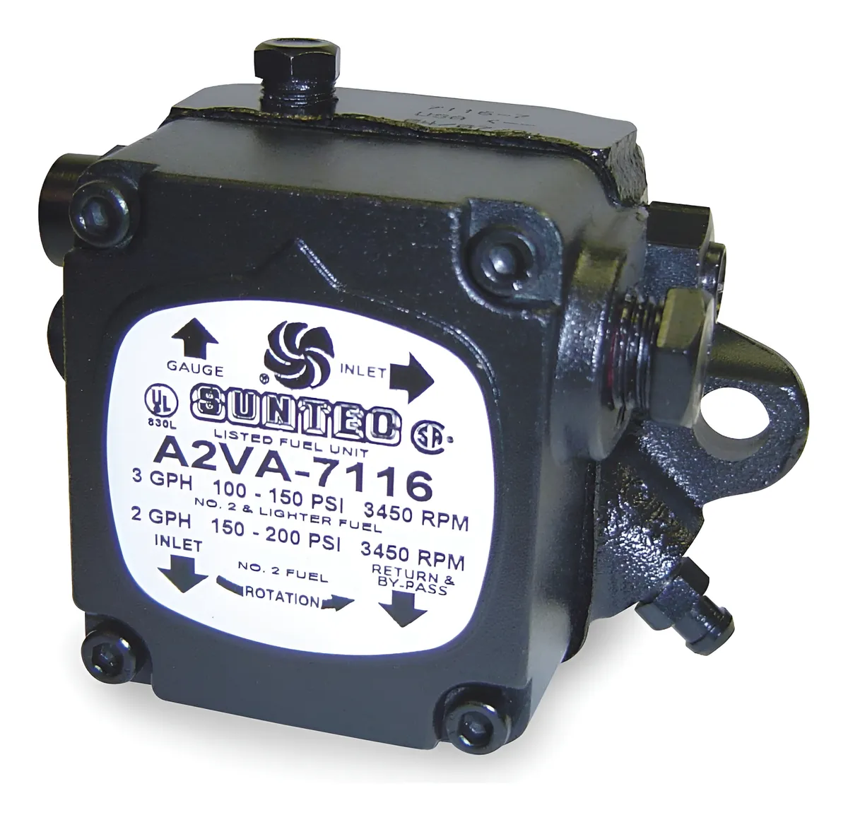 Bomba de Quemador de Aceite Suntec 2460GU A2VA-7116 para Calefacción Doméstica y Sistemas de Combustión Industrial - Rendimiento Fiable y Eficiente