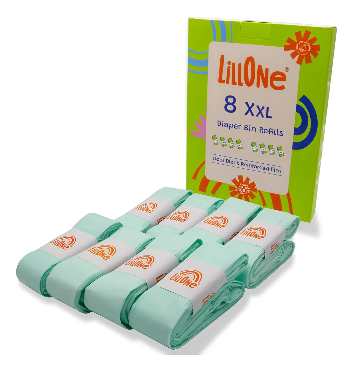 8 Recambios XL para Pañales Tommee Tippee Twist & Click: Higiene Máxima y Antiolores Eficaz - Pack Ahorro Grande Compatible