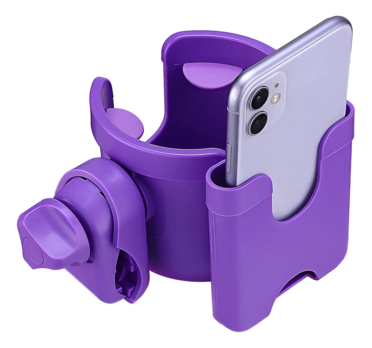 Soporte Ajustable Universal para Carriola de Bebé | Práctico y Seguro | Color Morado Brillante | Accesorios Esenciales para Paseo