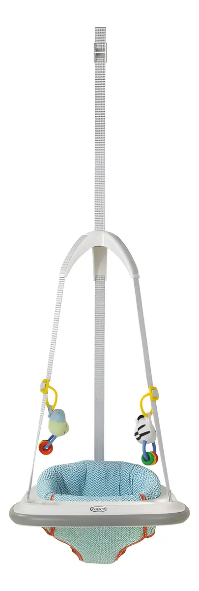 Brincador Graco Jumper Blanco Caravan para Bebés y Niños - Entretenimiento Divertido y Desarrollo Motor - Diseño Seguro y Resistente - Color Blanco Elegante