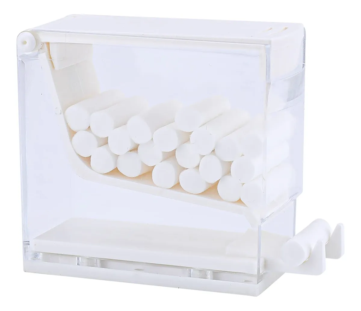 Dispensador de Rollos de Algodón Dental Profesional Organizador Blanco para Clínica Dental | Almacenamiento Higiénico y Accesible