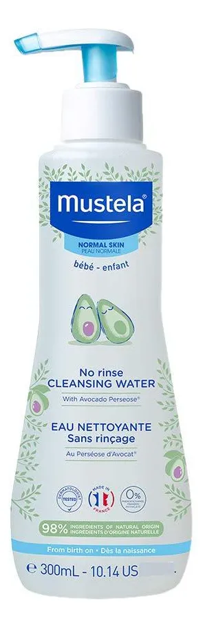 Agua Micelar Limpiadora Para Bebés con Aguacate y Aloe Vera | Suave y Natural | Higiene Facial Diaria | 200ml