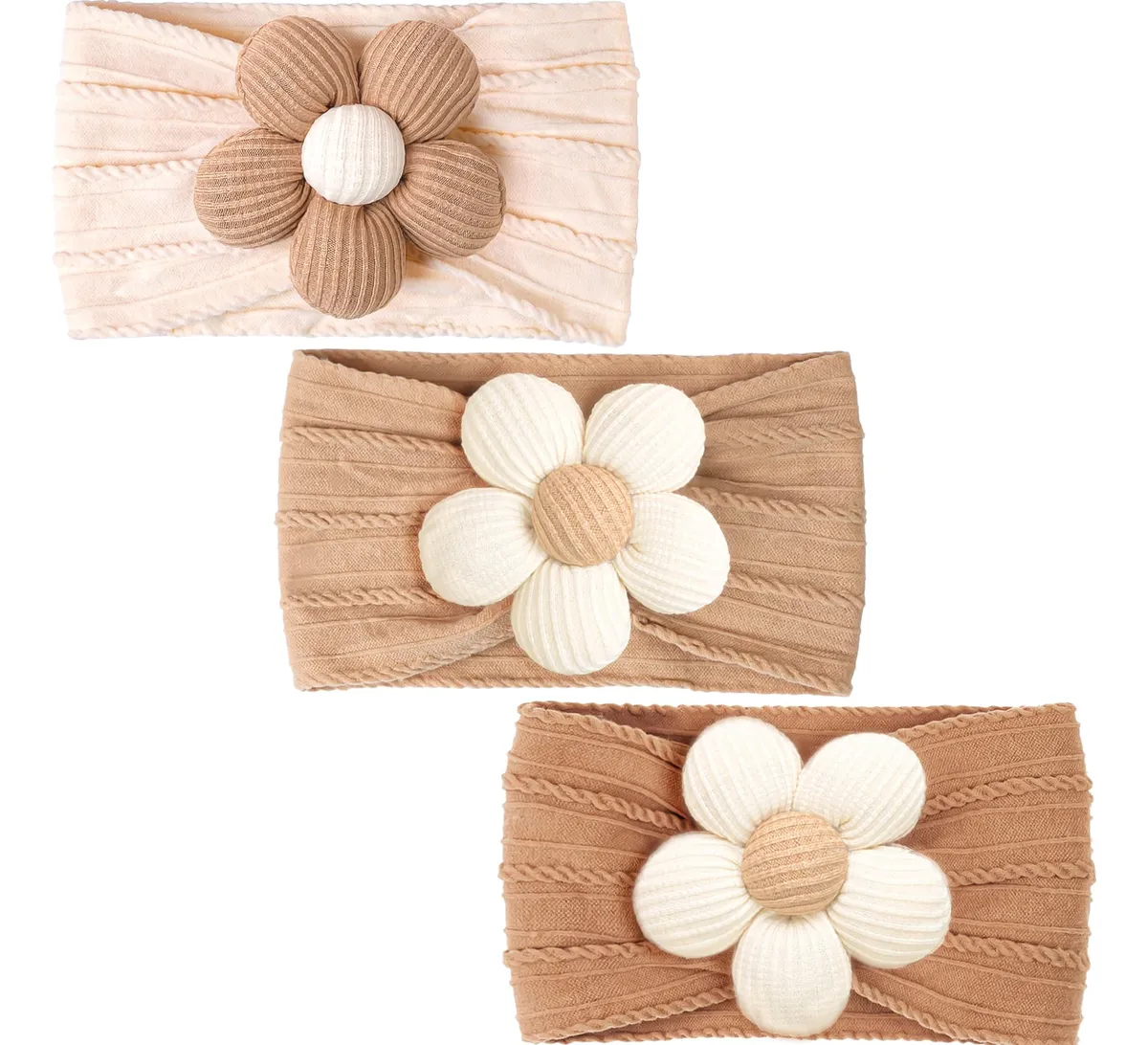 Conjunto de Diademas de Flores Multicolor para Bebé - Adorno Cabello Infantil, Accesorios Modas Lindos, Estilo Divertido y Elegante, Perfectos para Regalo