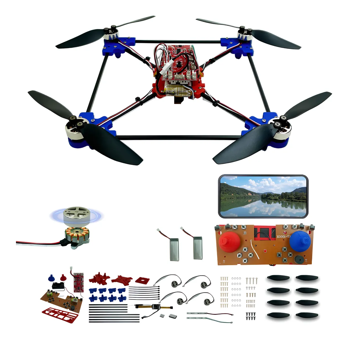 Kit Drone DIY con Motor Sin Escobillas y Cámara Dual - Proyecto ...