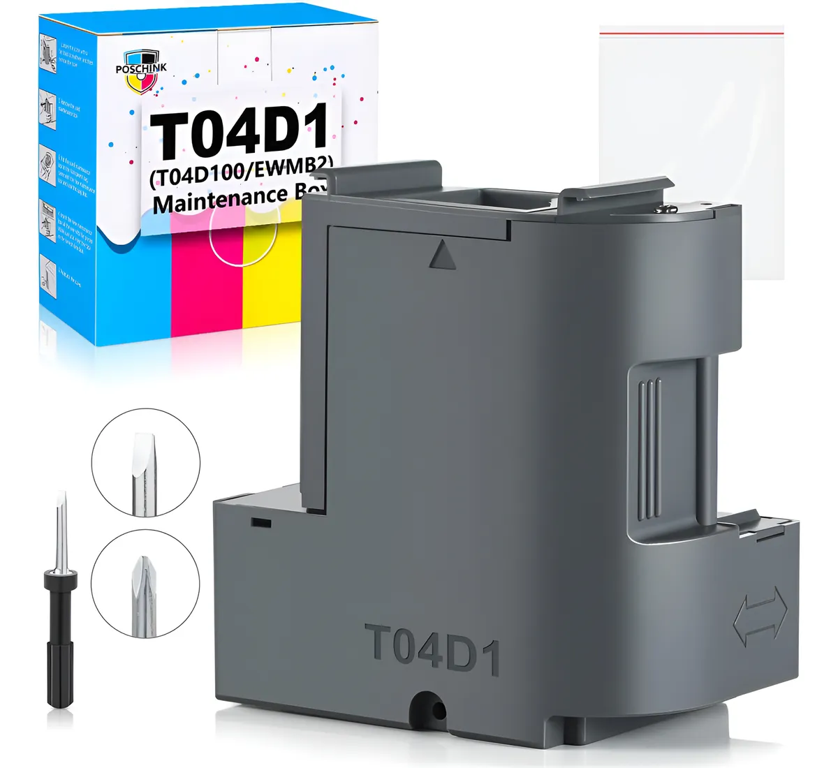 Caja de Mantenimiento de Tinta para Impresoras Epson ET y WF - Repuesto Original para Impresión Profesional de Alto Volumen - Mayor Durabilidad y Rendimiento Óptimo